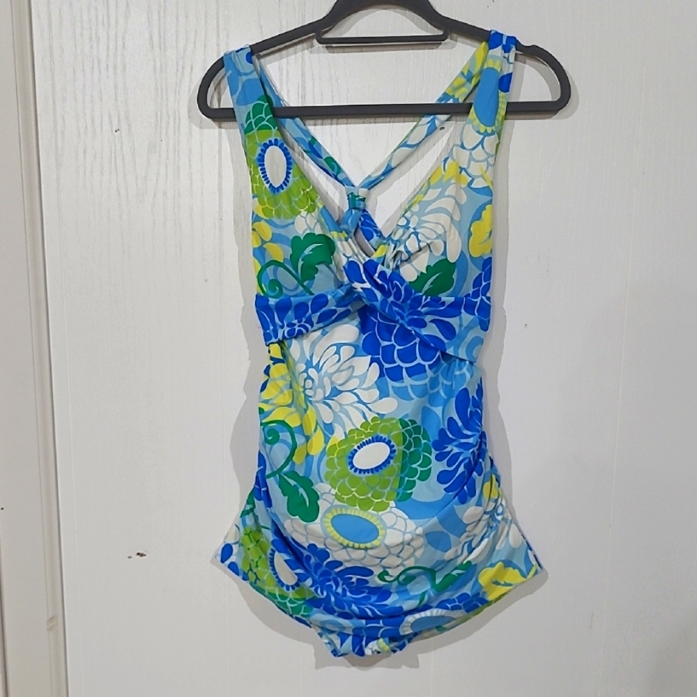 L.L. Bean Womens One Piece Swimsuit Size 14